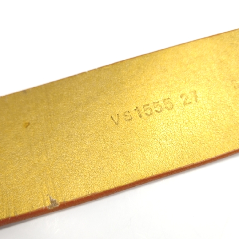 VIA SPIGA Burnt Orange Leather Belt Double Strap Gold Metal Buckles & St… - Picture 4 of 16